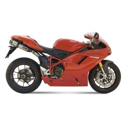 COPPIA TERMINALI MIVV SUONO DUCATI 1198 SP 2011, DEKAT ACCIAIO/CARBONIO