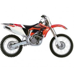 KIT-AUFKLEBER + SITZABDECKUNG BLACKBIRD DREAM 4 HONDA CRF 450 R 2002-2004