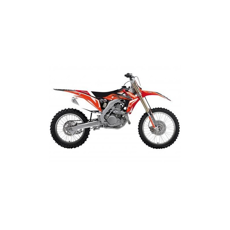 KIT ADHESIVOS + FUNDA ASIENTO BLACKBIRD DREAM 4 HONDA CRF 450 R 2013-2016, CRF 250 R 2014-2017