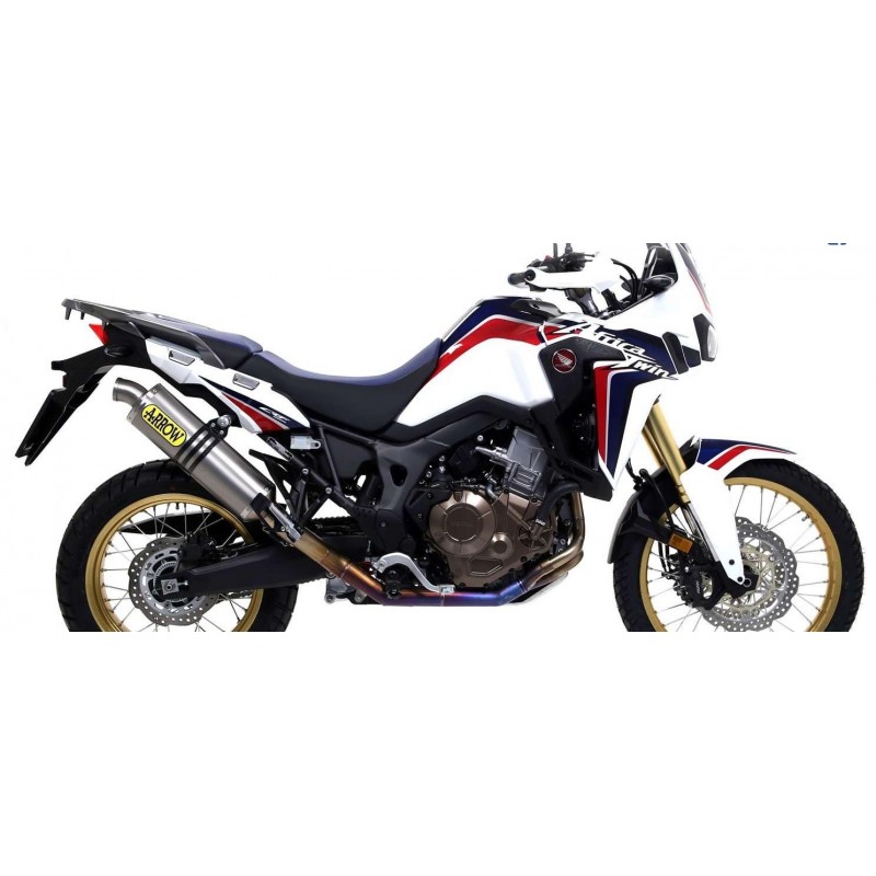 ARROW MAXI RACE-TECH EXHAUST HONDA AFRICA TWIN 1000 ADVENTURE SPORTS 2018-2019, TITANIUM, APPROVED