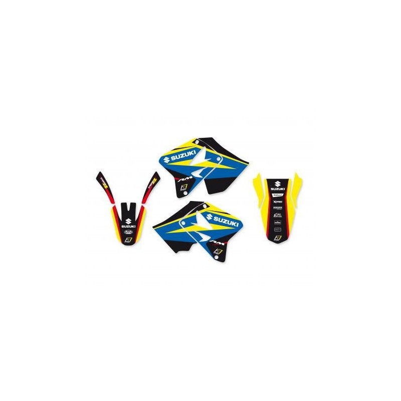 KIT ADHESIVOS BLACKBIRD DREAM 4 GRÁFICOS SUZUKI RM 125/250 2001-2020