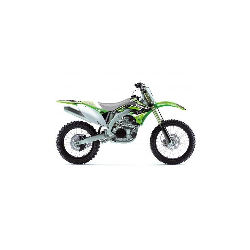 BLACKBIRD DREAM 4 GRAFISCHES AUFKLEBER-KIT + SITZABDECKUNG KAWASAKI KX 450 F 2009-2011