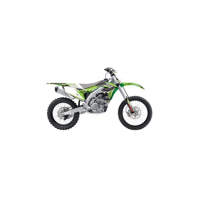 KIT ADESIVI + COPERTINA SELLA BLACKBIRD DREAM 4 KAWASAKI KX 450 F 2016-2018