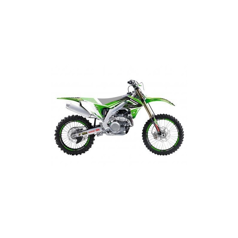 KIT-AUFKLEBER + SITZABDECKUNG BLACKBIRD GRAPHIC DREAM 4 KAWASAKI KX 450 F 2019-2023