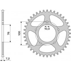 CORONA IN ACCIAIO PER CATENA 525 BENELLI