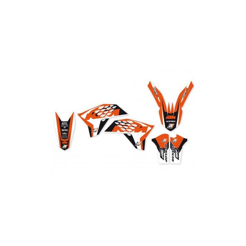 BLACKBIRD STICKER KIT DREAM 4 GRAFIKEN KTM SX/SX-F 2007-2010 (ALLE MIT AUSNAHME VON MINICROSS), EXC 2008-2011