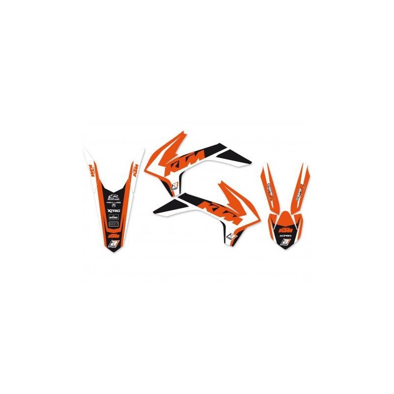 KIT DE ADHESIVOS BLACKBIRD DREAM 4 GRÁFICOS KTM SX/SX-F 2013-2015 (SIN MINICROSS), EXC 2014-2016