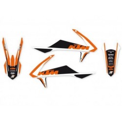 KIT-AUFKLEBER + SITZABDECKUNG BLACKBIRD DREAM 4 KTM SX/SX-F 2016-2018 (KEIN MINICROSS UND KEIN SX 250 2T)