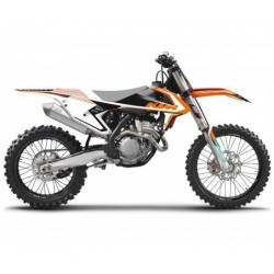 KIT-AUFKLEBER + SITZABDECKUNG BLACKBIRD DREAM 4 KTM SX/SX-F 2016-2018 (KEIN MINICROSS UND KEIN SX 250 2T)