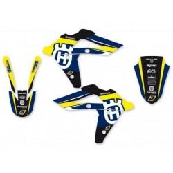 BLACKBIRD DREAM 4 GRAPHIC STICKER KIT HUSQVARNA TE/TC 250/450/510 2005-2007, GELB