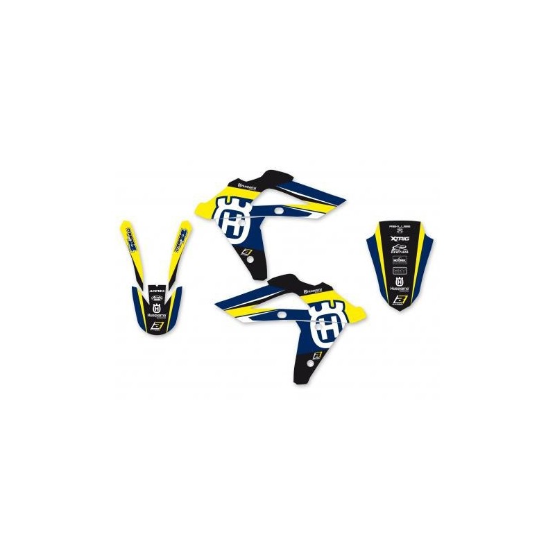 KIT ADESIVI BLACKBIRD GRAFICA DREAM 4 HUSQVARNA TE/TC 250/450/510 2005-2007, GIALLO