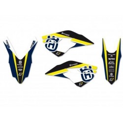 BLACKBIRD STICKERS KIT DREAM 4 GRAPHICS HUSQVARNA TE/FE 2014-2016, TC/FC 2014-2015, YELLOW