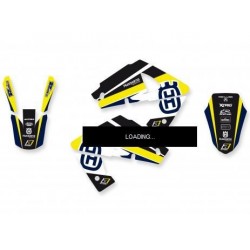 KIT ADESIVI BLACKBIRD GRAFICA DREAM 4 HUSQVARNA TE/TC 250/450/510 2002-2004, GIALLO