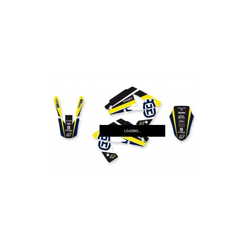 BLACKBIRD STICKERS KIT DREAM 4 GRAPHICS HUSQVARNA TE/TC 250/450/510 2002-2004, YELLOW