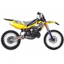 BLACKBIRD STICKERS KIT DREAM 4 GRAPHICS HUSQVARNA TE/TC 250/450/510 2002-2004, YELLOW