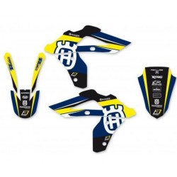 BLACKBIRD STICKERS KIT DREAM 4 GRAPHICS HUSQVARNA WR 250 2006-2013, YELLOW