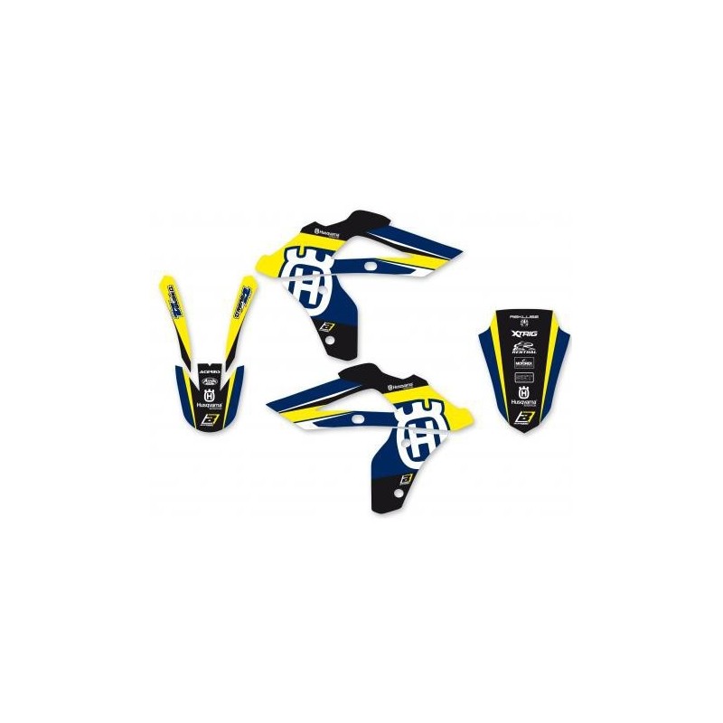 BLACKBIRD DREAM 4 GRAPHIC STICKER KIT HUSQVARNA WR 250 2006-2013, GELB