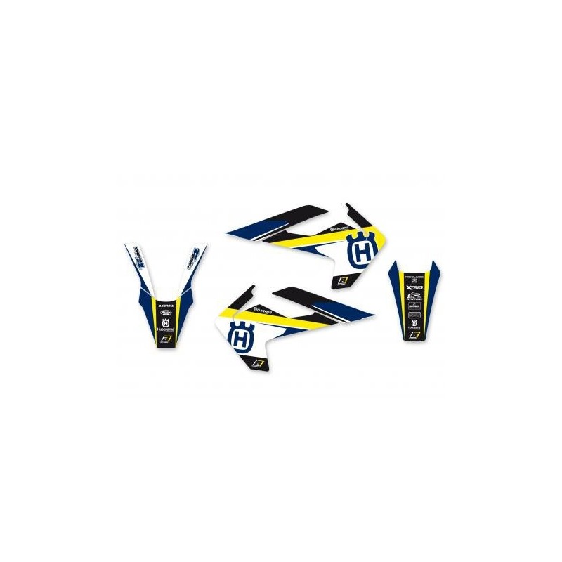 BLACKBIRD STICKER KIT TRAUM 4 GRAFIKEN HUSQVARNA TC/FC 2016-2018, GELB