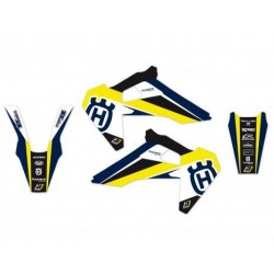 KIT DE PEGATINAS GRÁFICAS BLACKBIRD DREAM 4 HUSQVARNA TC/FC 2019-2022, AMARILLO