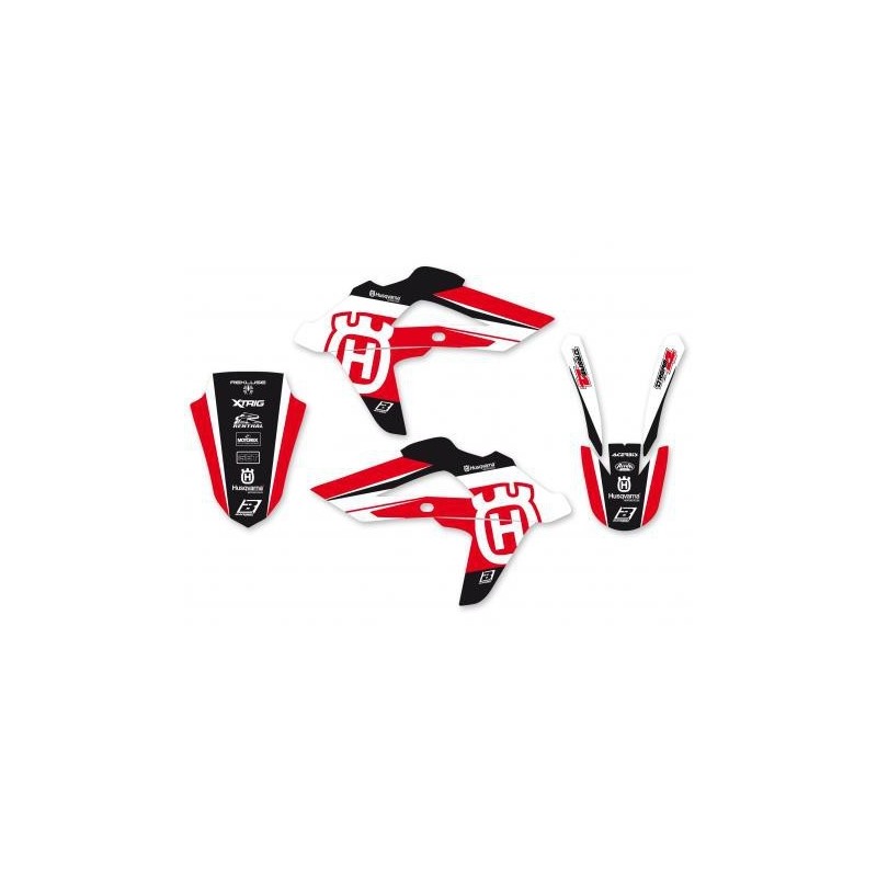 BLACKBIRD STICKERS KIT DREAM 4 GRAPHICS HUSQVARNA TE/TC 250/310 2008-2013, TE/TC 450/510 2008-2010, RED