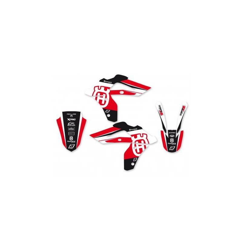 KIT ADESIVI BLACKBIRD GRAFICA DREAM 4 HUSQVARNA WR 250 2006-2013, WR 300 2009-2013, ROSSO