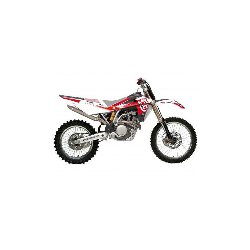 KIT ADESIVI + COPERTINA SELLA BLACKBIRD DREAM 4 HUSQVARNA TE/TC 250/450/510 2005-2007 ROSSO