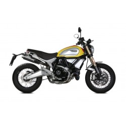 PAIR OF MIVV HEXAUST GP PRO FOR DUCATI SCRAMBLER 1100 SPORT 2018-2019, APPROVED CARBON