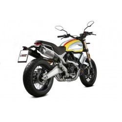 PAIR OF MIVV HEXAUST GP PRO DUCATI SCRAMBLER 1100 SPECIAL 2018-2019, APPROVED TITANIUM