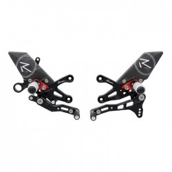 PEDANE ARRETRATE REGOLABILI LIGHTECH R-VERSION APRILIA TUONO V4 1100 RR 2015-2017