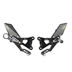ESTRIBERAS TRASERAS REGULABLES LIGHTECH CON ESTRIBERAS FIJAS BMW HP4 2013-2014