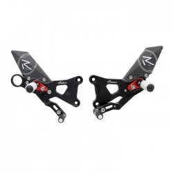 ESTRIBERAS TRASERAS REGULABLES LIGHTECH R-VERSION CON ESTRIBERAS ARTICULADAS BMW HP4 2013-2014