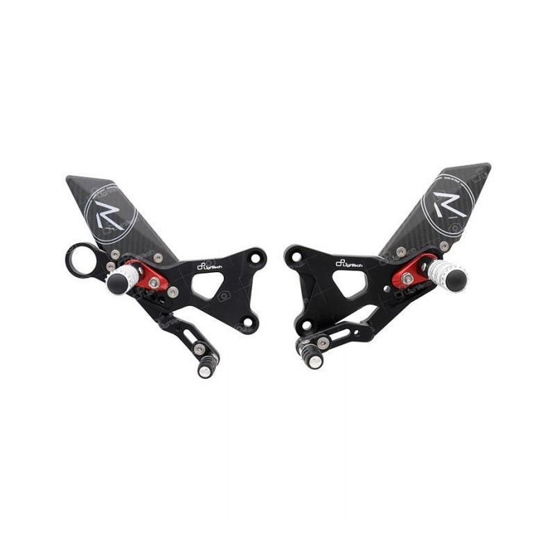 LIGHTECH R-VERSION EINSTELLBARE HINTERE FUSSPEGS MIT ARTIKULIERTEN FUSSRÜSTEN BMW HP4 2013-2014