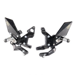 JUEGOS TRASEROS REGULABLES LIGHTECH CON REPOSAPIES FIJOS DUCATI 959 PANIGALE 2016-2019