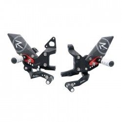 LIGHTECH R-VERSION ADJUSTABLE REAR SETS ARTICULATED FOOTRESTS DUCATI 1299 PANIGALE 2015-2017 (STANDARD SHIFTING)