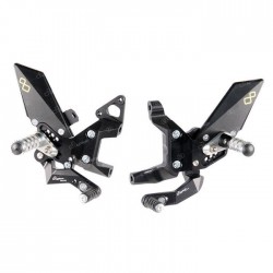 JUEGOS TRASEROS REGULABLES LIGHTECH CON REPOSAPIES ARTICULADOS DUCATI 1199 PANIGALE 2012-2014 (CAJA DE CAMBIOS DE MARCHA AT