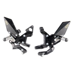 LIGHTECH EINSTELLBARE HINTERE EINSTELLUNGEN MIT GELEGELTEN FUSSRÜSTEN DUCATI 899 PANIGALE 2013-2015 (INVERTIERT)
