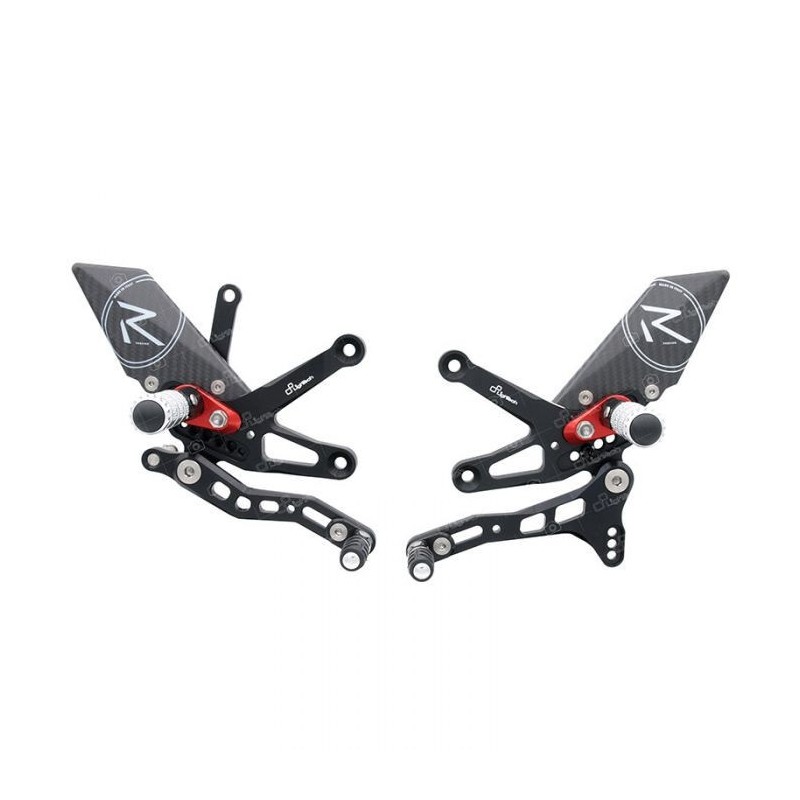 LIGHTECH R-VERSION EINSTELLBARE HINTERE SETS MIT GELEGELTEN FUSSRÜSTEN KAWASAKI ZX-10R 2016-2020
