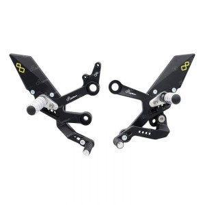 LIGHTECH ADJUSTABLE REAR SETS WITH FIXED FOOTRESTS KTM 790 DUKE 2018-2020 (STANDARD/REVERSE)