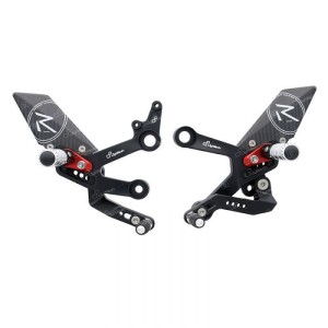 LIGHTECH R-VERSION ADJUSTABLE REAR SETS WITH ARTICULATED FOOTREST KTM 790 DUKE 2018-2020 (STANDARD/REVERSE)