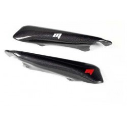 PAIR OF REAR SIDE PANELS FOR SINGLE EXHAUST TERMIGNONI IN CARBON FIBER DUCATI HYPERMOTARD 1100 EVO SP 2010-2011