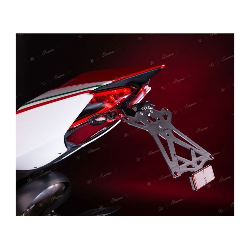 KIT LIGHTECH LICENSE PLATE HOLDER DUCATI 1299 PANIGALE 2015-2017, ADJUSTABLE IN ALUMINUM