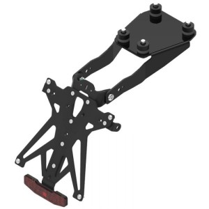 LIGHTECH KENNZEICHENHALTER-KIT DUCATI MONSTER 797 2017-2020, EINSTELLBAR