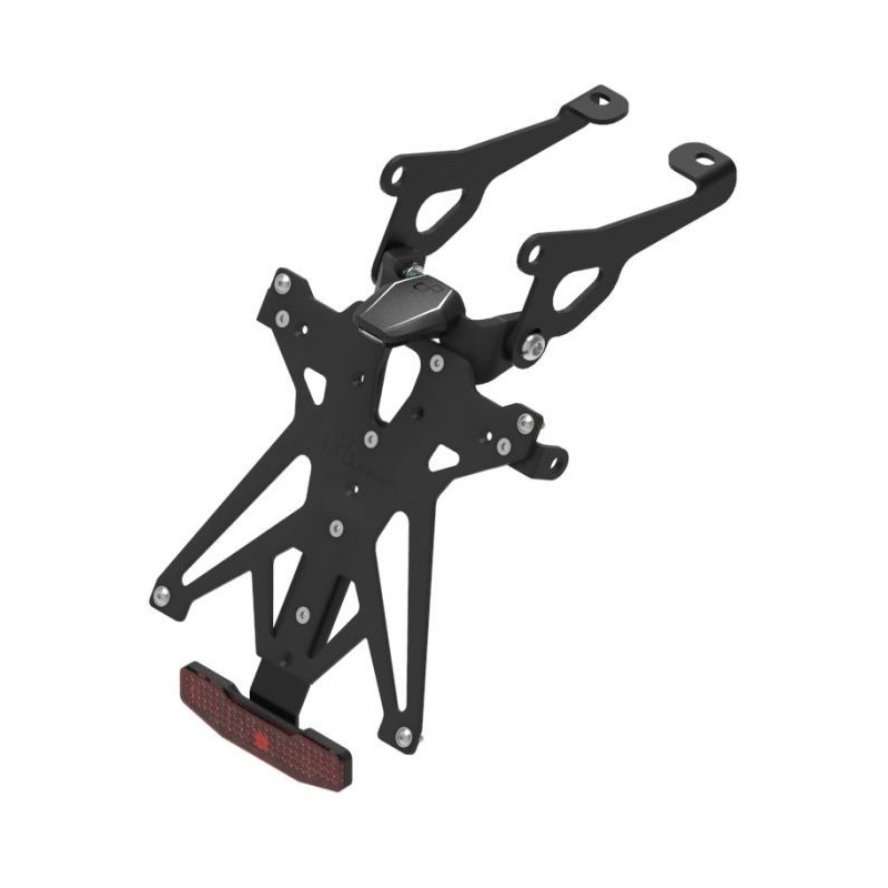 PORTAMATRÍCULA DE ALUMINIO REGULABLE LIGHTECH YAMAHA FZ6 S2 2007-2014, REGULABLE