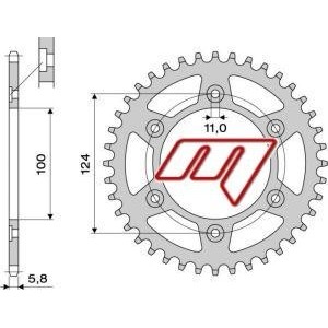 KIT CADENA DUCATI MONSTER 900 I.E. 2000-2001 CON CADENA DID (RELACIÓN ORIGINAL)