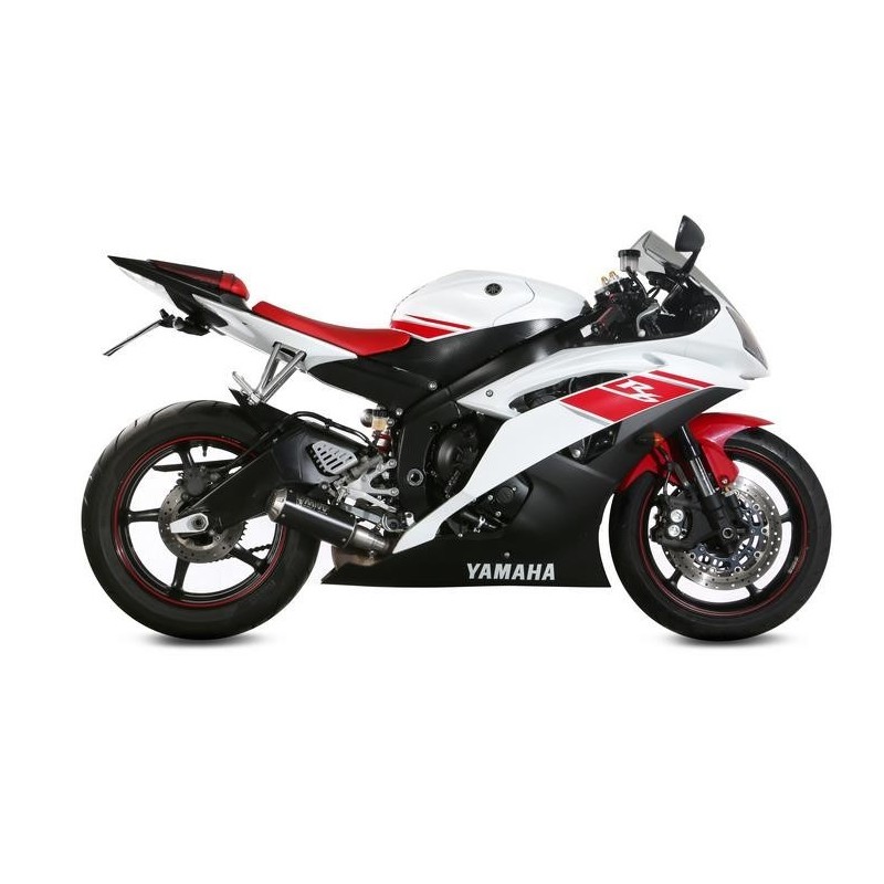 TERMINALE MIVV MK3 YAMAHA R6 2006-2016, OMOLOGATO ACCIAIO BLACK