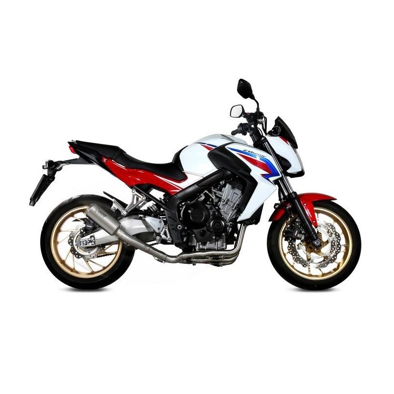IMPIANTO DI SCARICO COMPLETO MIVV MK3 HONDA CB 650 F 2014-2018, NON OMOLOGATO ACCIAIO