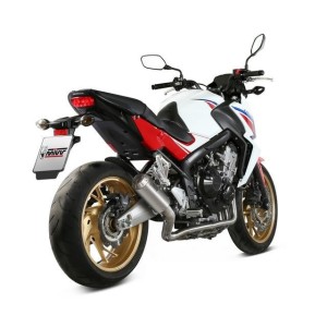 IMPIANTO DI SCARICO COMPLETO MIVV MK3 HONDA CB 650 F 2014-2018, NON OMOLOGATO ACCIAIO