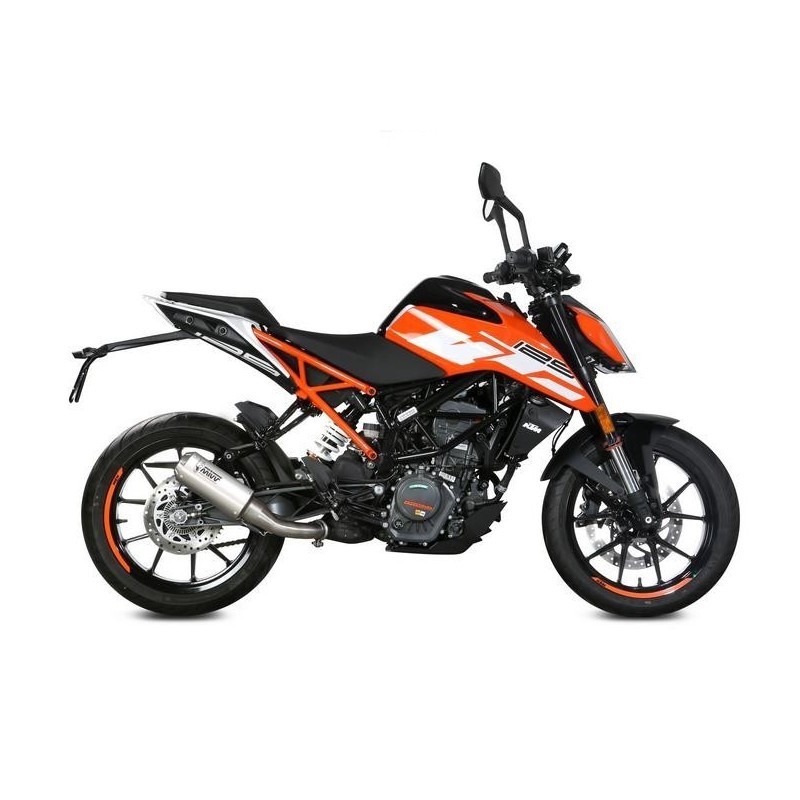 EXHAUST MIVV MK3 FOR KTM DUKE 125 2017-2020, NOT APPROVED STEEL