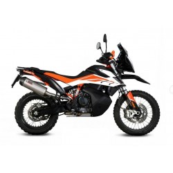 TERMINALE MIVV OVALE PER KTM 790 ADVENTURE 2019-2020, OMOLOGATO TITANIO/CARBONIO