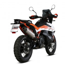 TERMINALE MIVV OVALE PER KTM 790 ADVENTURE 2019-2020, OMOLOGATO TITANIO/CARBONIO